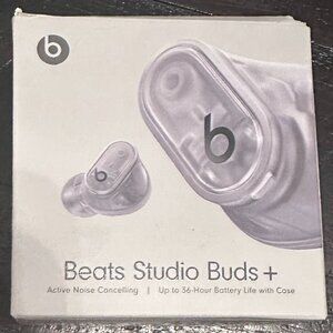 Beats Studio Buds + | True Wireless Noise Cancelling Earbuds | Transparent | NEW